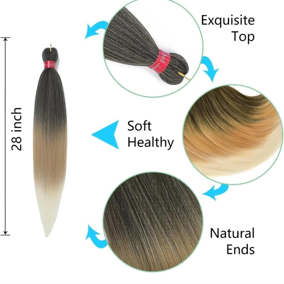 Ombre Pre Stretched Braiding Hair - Picture 4 of 5